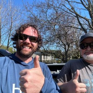 Derk9 and I givin a thumbs up just for Red Hering after a relatively successful day on the wat...jpg