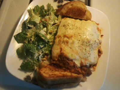 Lasagna Ceasar Salad and garlic toast.jpg