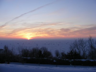 Jan. 10 Sunrise and Huts 002.JPG
