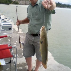 Hooked on Ice with the Bowfin he caught AM of July 12 2019 (1).jpg